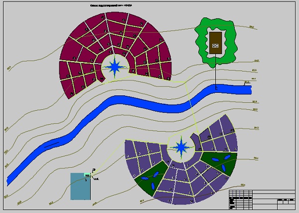 Схема водоотводящей сети города